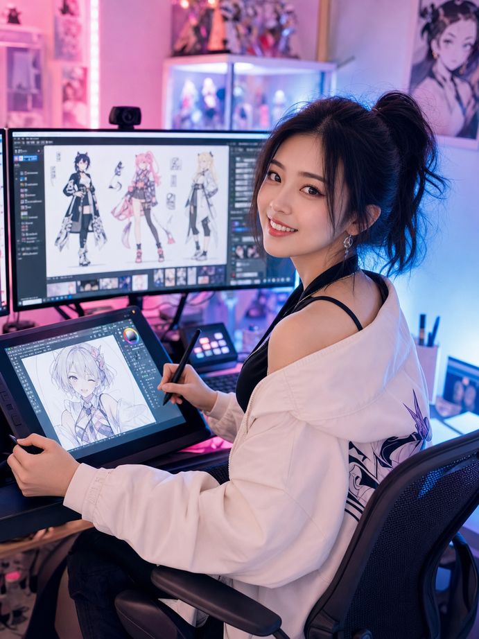 抖音揭秘美少女写真动漫